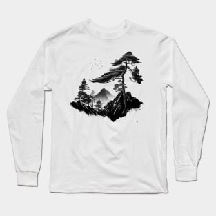 Fountain watercolor Long Sleeve T-Shirt